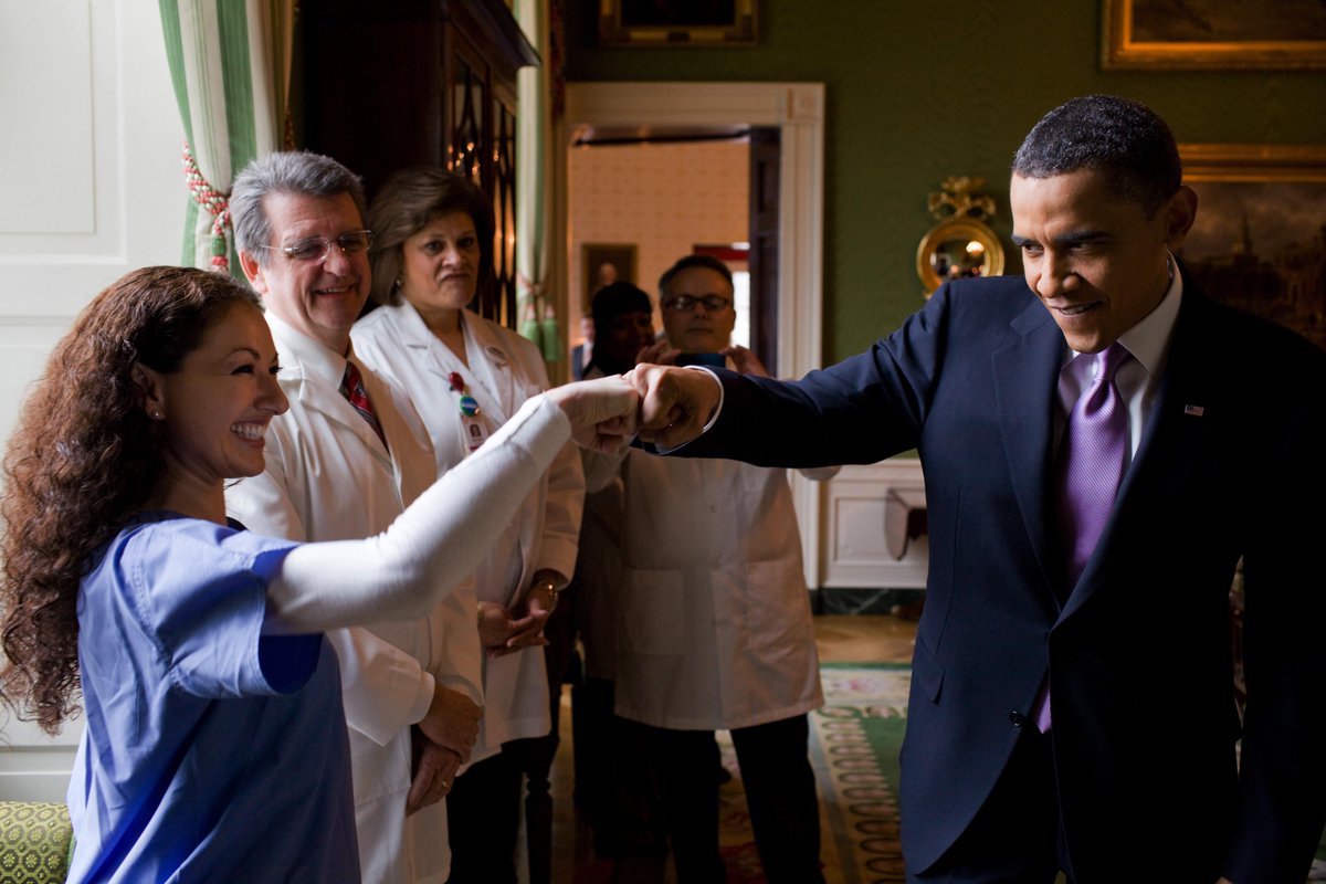 BarackObama's tweet photo. "When it comes to a woman's health, no politician should get to decide what's best for you." —President Obama #NWHW http://t.co/IxN0WtNZ0E