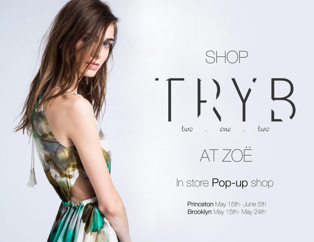 thglobeshowroom's tweet photo. Stop by the @tryb212 #POPUP shop @ShopZoeOnline in #DUMBO #BK tomorrow from 4-9pm! 20% your first #TRYB212 purchase! http://t.co/cLruGfeZI2