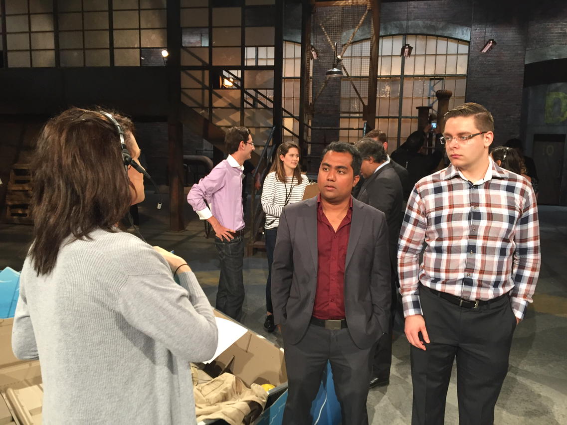 nb_innovation's tweet photo. #simptek gets briefed in the Den. Your @cbcnb Breakthru Audience Choice. http://t.co/yMFl7bX7gL
