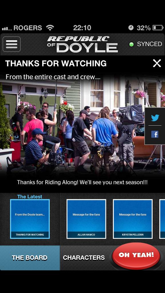 <a href="/RepublicofDoyle/">Republic of Doyle</a> I still have a screen cap of the RideAlong app! Love seeing photos of the crew. #DoyleThrowbacks