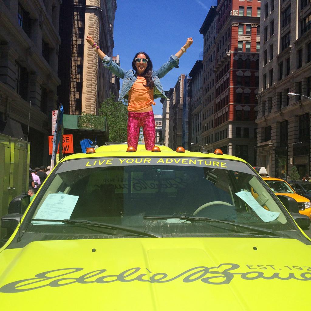 nycpretty's tweet photo. Live streaming from the @eddiebauer airstream in Union Square #nyc #EBNYC #LiveYourAdventure #spon http://t.co/MfNNVHDDwl