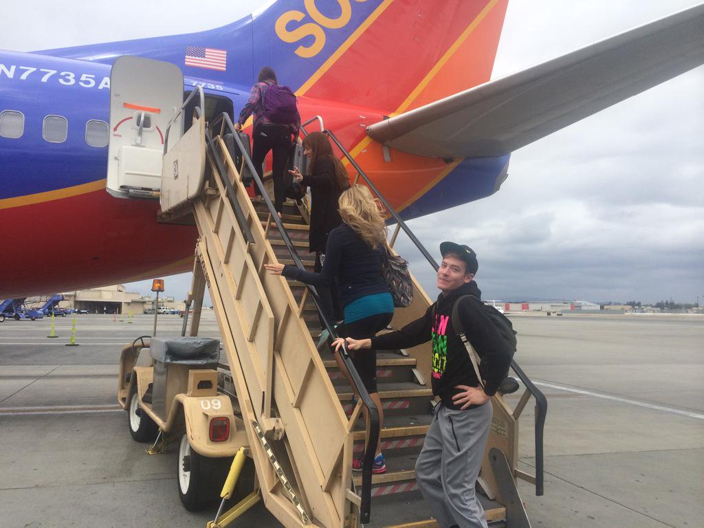Boarding our private jet to NorCal! #StartedFromTheBottom #Blessed #KeepingUpWithTheBallingers #glutenfree #Praying4u