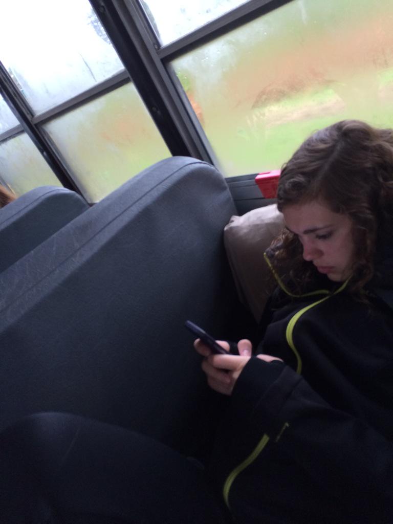 TheRealMcCoy_0's tweet photo. Senior track girls making our last bus ride memorable http://t.co/De0fs77QBc