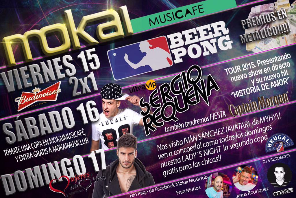 MokaiMusiclub's tweet photo. Te lo damos... TODO!! Porque nos encanta que disfrutéis con nsosotros cada minuto del fin de semana!!😘 http://t.co/Mn69Qt1oHF