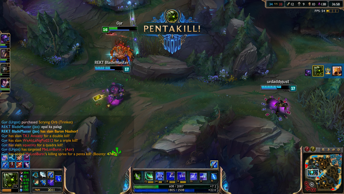 multiGyr1's tweet photo. When you watch @FnaticSteelback play Urgot and practice :D http://t.co/MktpkacY2B