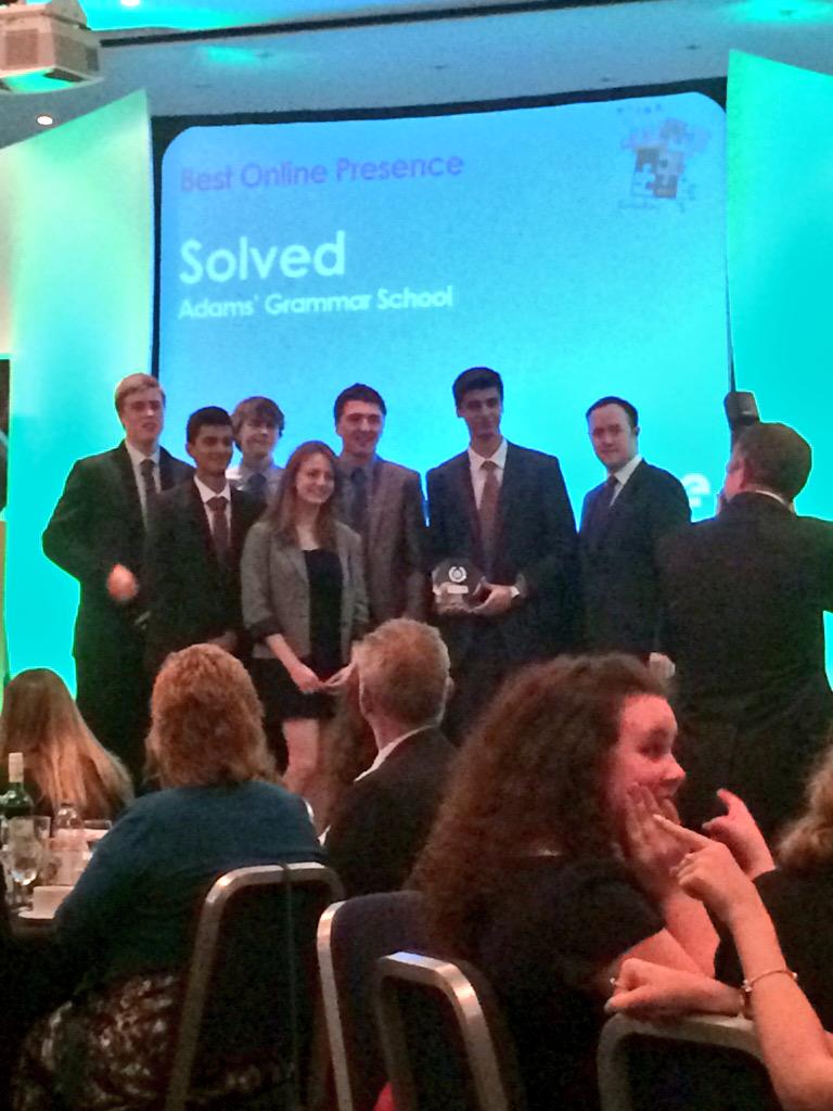 RockfordIT's tweet photo. @RockfordTom presenting the Best Online Presence Award to Solved - congrats! #YEShropFinal @YE_Shropshire http://t.co/urGlUhUwl6