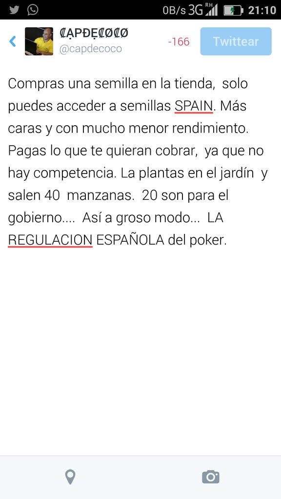capdecoco's tweet photo. #14MayoSinPokerOnline la regulación de juego  española.....  Todo unos cracks! http://t.co/d3xvAdrEyd