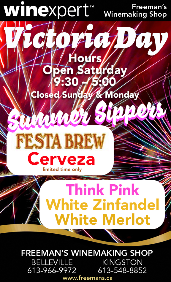 FreemansWine's tweet photo. Victoria Day Weekend we will be Open Saturday 9:30am-5:00pm and closed Sunday &amp; Monday. http://t.co/u4OyQg19EG