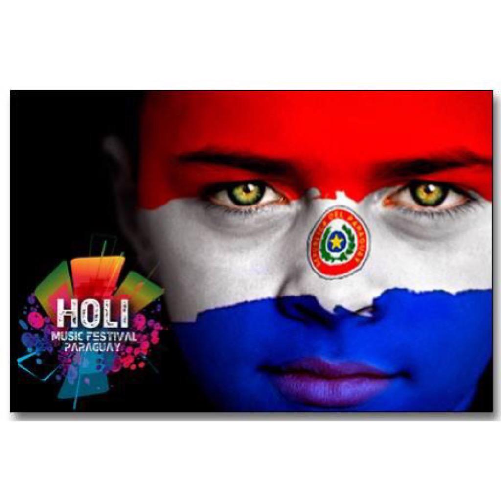 HoliMusicFestPy's tweet photo. Hoy nos coloreamos de Rojo, Blanco y Azul! Felicidades PARAGUAY por tus 204 años! @RaversPy @EDMParaguay @RaversEDEN http://t.co/01PnDPxoTS