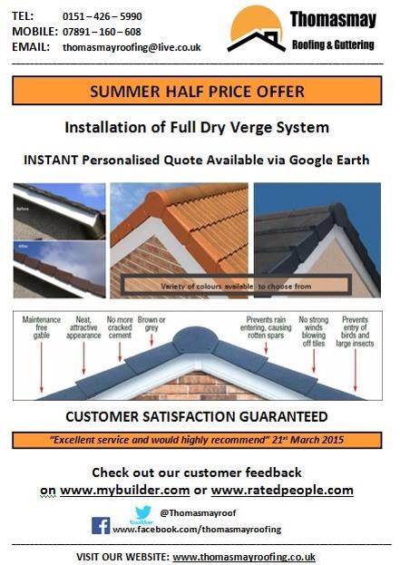 thomasmayroof's tweet photo. Check out our 1/2 price summer #offer on dry verge @WarringtonHour #warringtonhour #liverpool http://t.co/QONuyk16FP