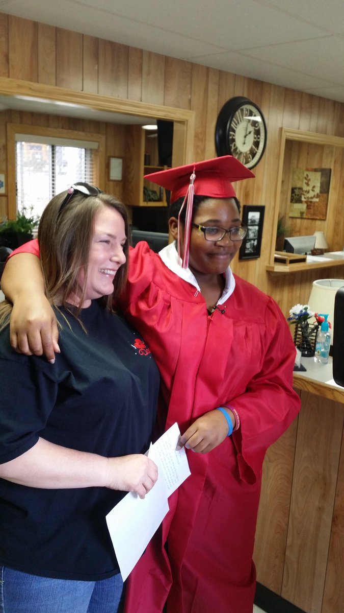 Congratulations to Ms. Tucker for receiving a Life Impact Diploma today. Thx for making a difference. #PantherPride