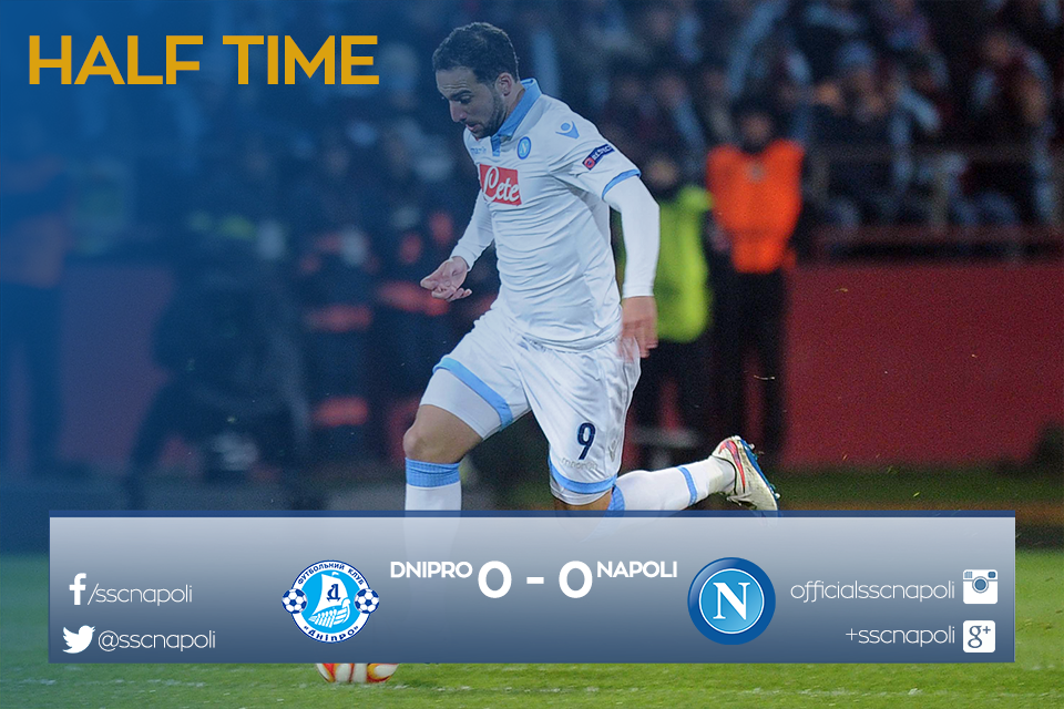 sscnapoli's tweet image. #DniproNapoli 0-0 finisce il 1° tempo #UEL #ForzaNapoliSempre