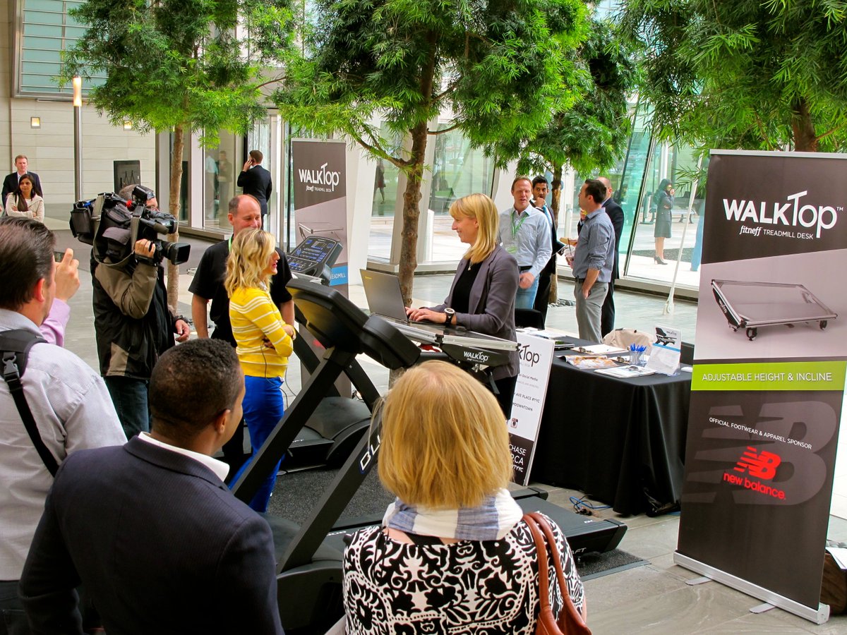 KirstenABolton's tweet photo. #WalkTop @fitneff treadmill desk has been a hit @ Eighth Avenue Place #YYC. Thx @immediapr @NewBalance & local media! http://t.co/jbfwkBwpPF