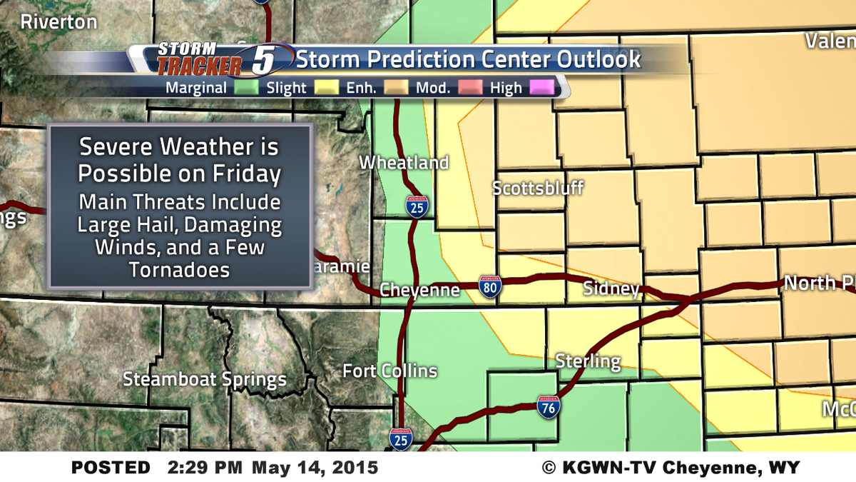 kgwntv's tweet photo. Severe Weather is possible for tomorrow! Large hail, damaging winds, and a few tornadoes are possible. #wywx #newx http://t.co/8V02EnYNcG