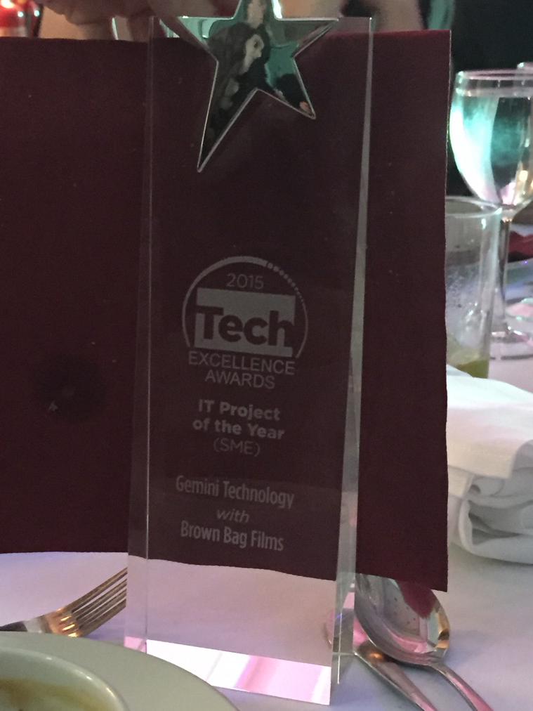 shanecradock's tweet image. Settling in nicely at table 30. #TechEx15 @tech_gemini @brownbagfilms