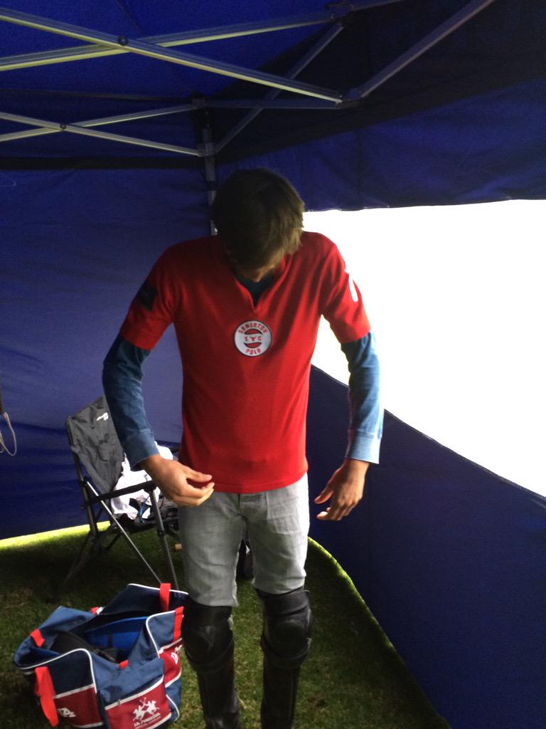 somertonpolo's tweet photo. Jack Richardson isn't sure about his Somerton shirt #high goal http://t.co/9wfipdbcMf