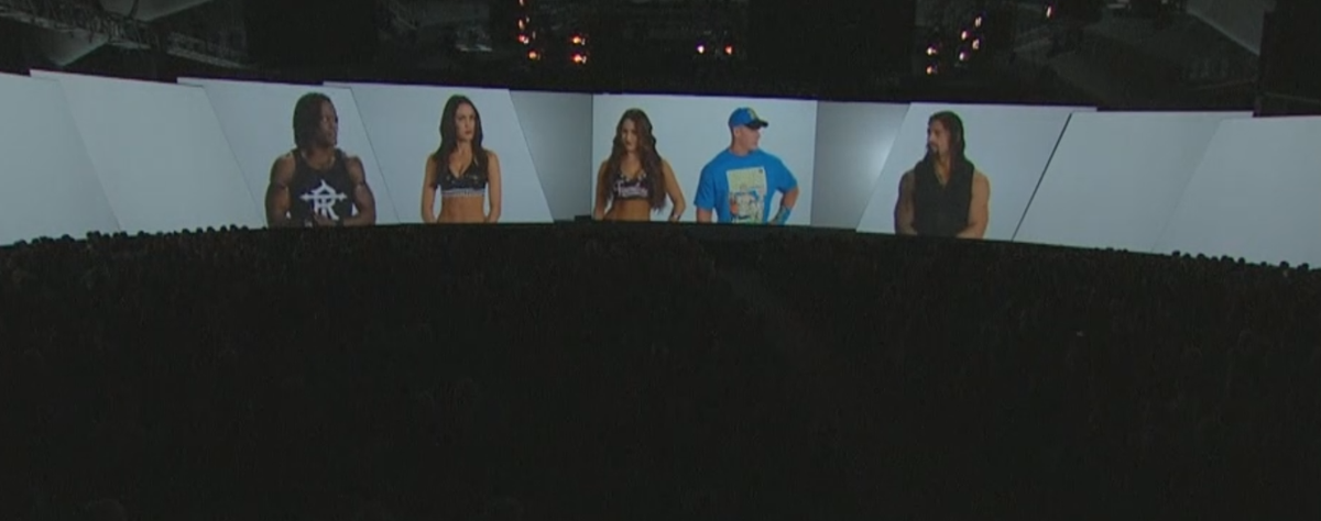 maemymomor's tweet photo. @WWE @BellaTwins @JohnCena @WWERomanReigns @RonKillings #NBCUCable http://t.co/FzxaWvDoLr