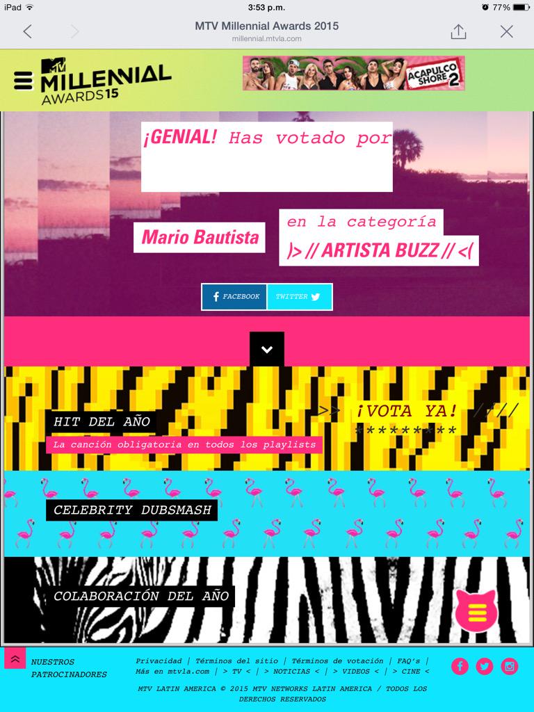 abrilGift's tweet photo. Listo ✋🏽💜 ya cumpli @mariobautista_  #MarioBautista800K  #MarioBautista3  #Bautister http://t.co/d48ARFXcnF