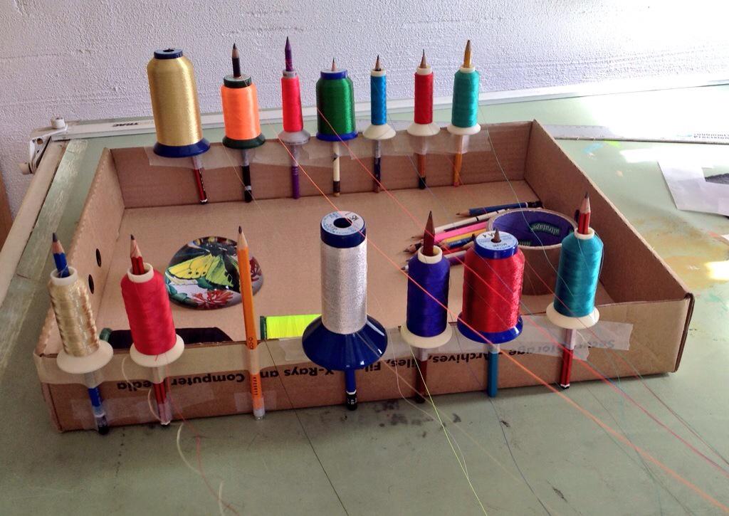 Loulougardiner's tweet image. Then Creating tassels ....