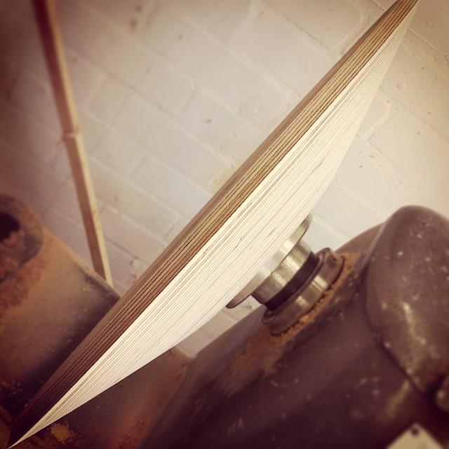 kerry_truman's tweet photo. another #productdesign project on the #woodlathe and the material of choice today is #plyw… http://t.co/39gsvz67qz http://t.co/U27DPKHgRW