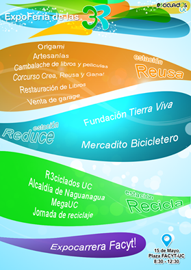 NN_Recicla's tweet photo. Recuerden; mañana será nuestra 1ra Expoferia de las 3R a celebrarse enmarca en el Día Internacional del Reciclaje: http://t.co/2UapJHlSpD