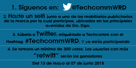 TechcommW's tweet photo. Participa y gana increíbles celulares con el concurso: ¡En selfi con #TechcommWRD!
Más info: http://t.co/RFNXfhHsjM http://t.co/4LqUna6Djv
