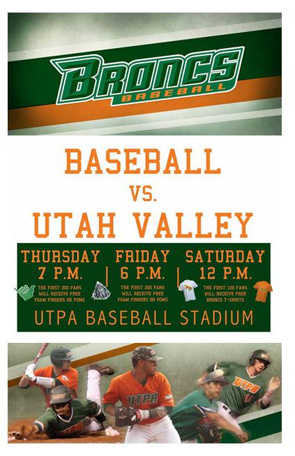 UTPADOS's tweet image. Bronc Baseball games starting tonight! #BroncLegacy #WePlayForYou