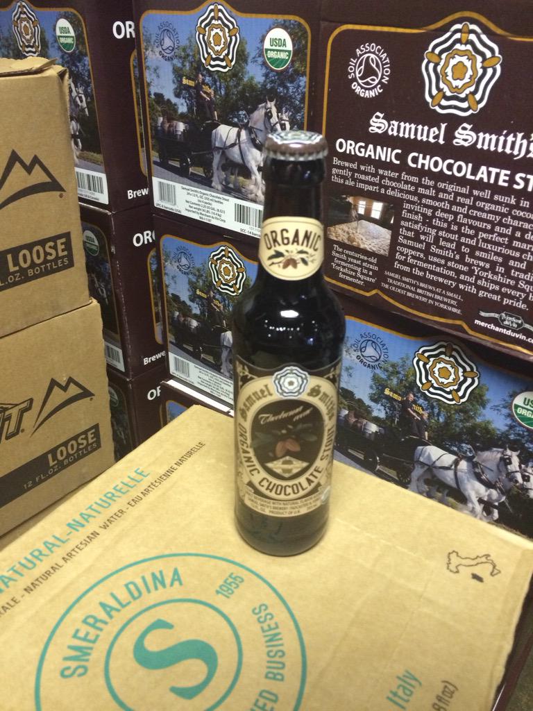 EnzoandLucia's tweet photo. We are officially ready for chocolate fest! #samsmithchocolatestout#50cases#chocolatefest2015 http://t.co/b6hdYqv53n