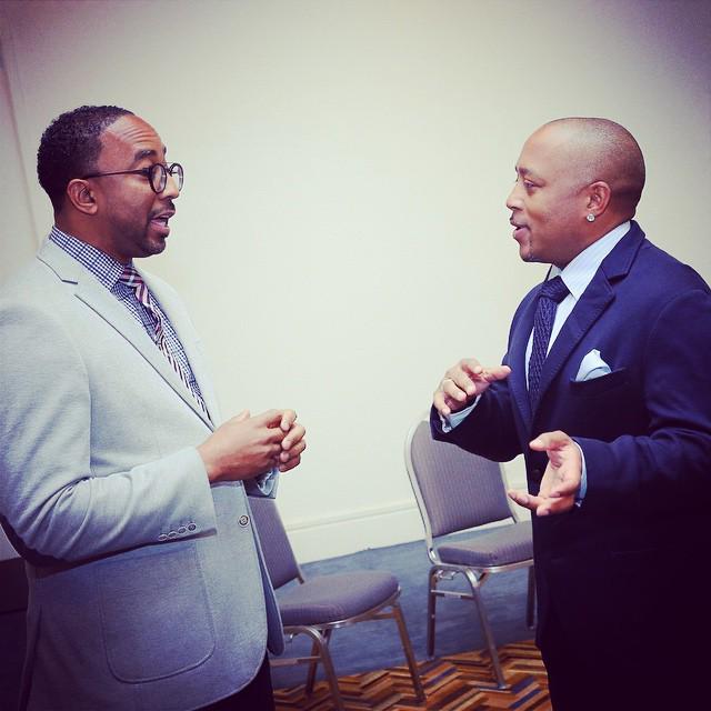 HajjFlemings's tweet photo. A Brand conversation between @thesharkdaymond and @hajjflemings! #sharktank #mmpc2015 @michiganmsdc @abcsharktank http://t.co/FzCBg75bPZ