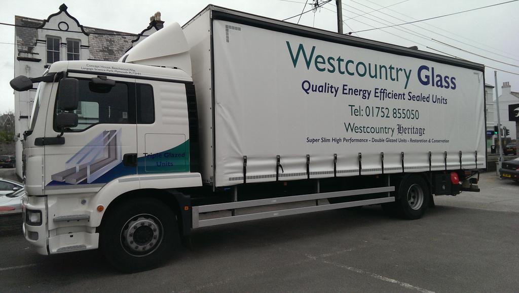 CornwallSigns's tweet photo. Truck #branding complete @WestcountryGlas http://t.co/48LGA67w5I