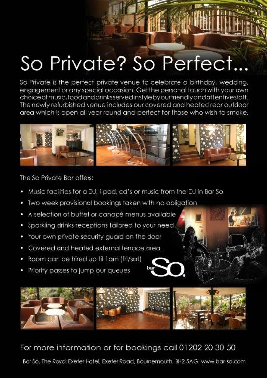 Bar_So's tweet photo. Want to make your visit to #BARSO that little bit special? Hire our #SOPRIVATE room | 01202 203050 http://t.co/HZqNe1IKmv