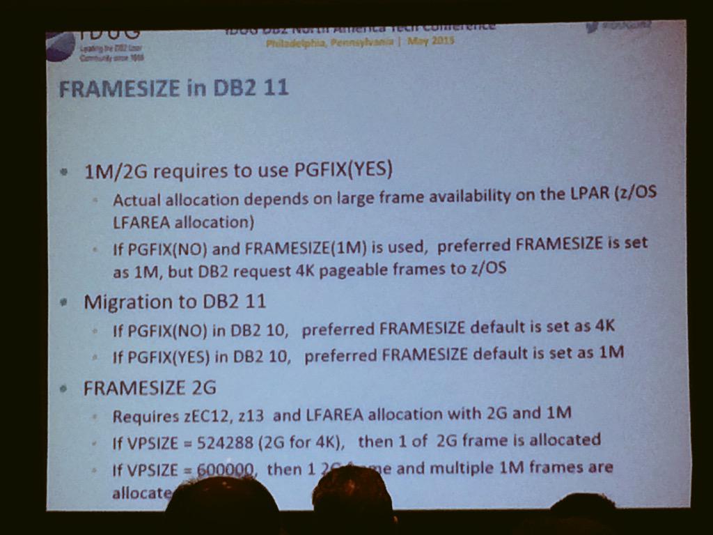 DBeulke's tweet image. #IDUGDB2 Akiko H talks about good performance improvements with #db2zos V11 buffer pools management &amp;amp; tuning