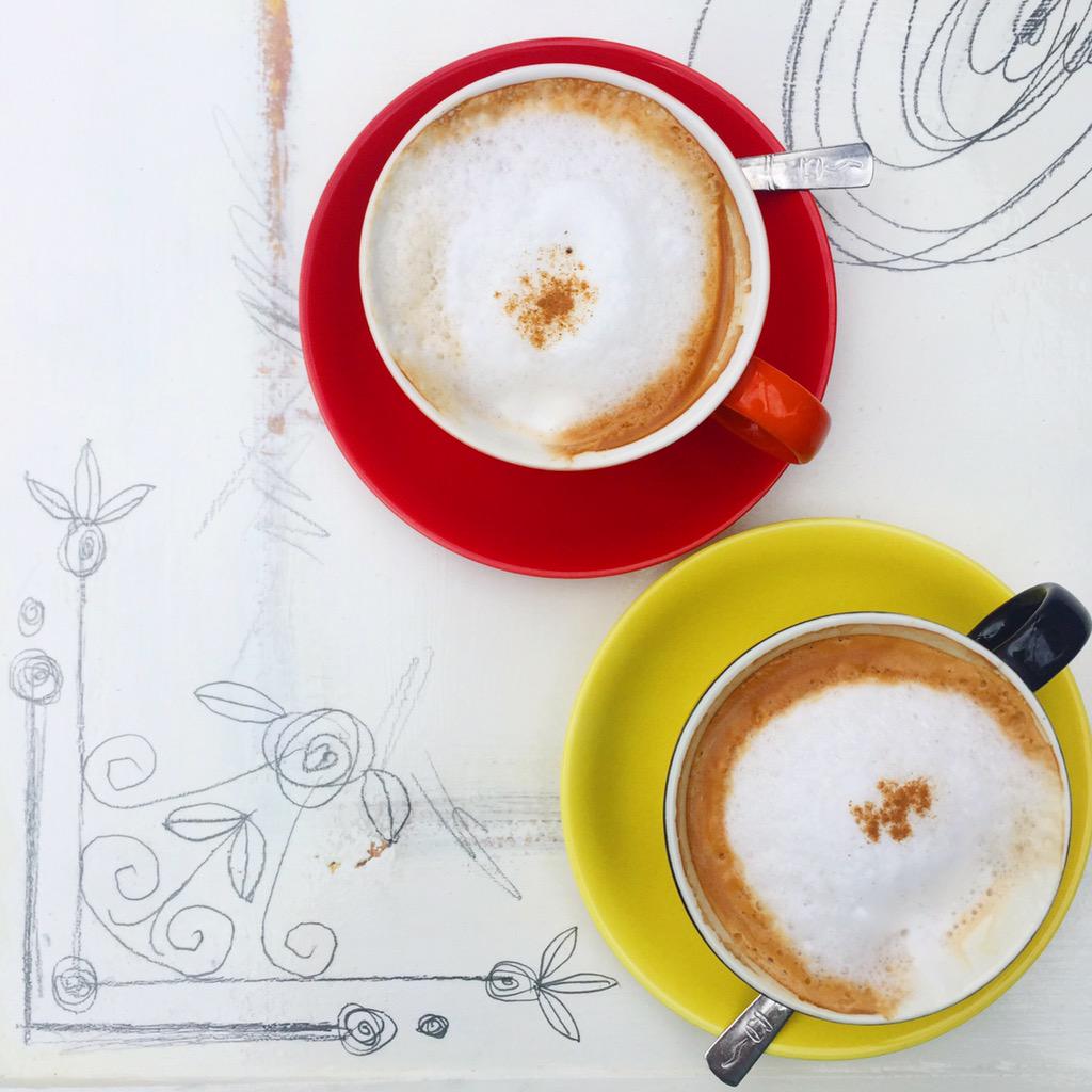 Sipping colorful coffee in beautiful Bulgaria 😍