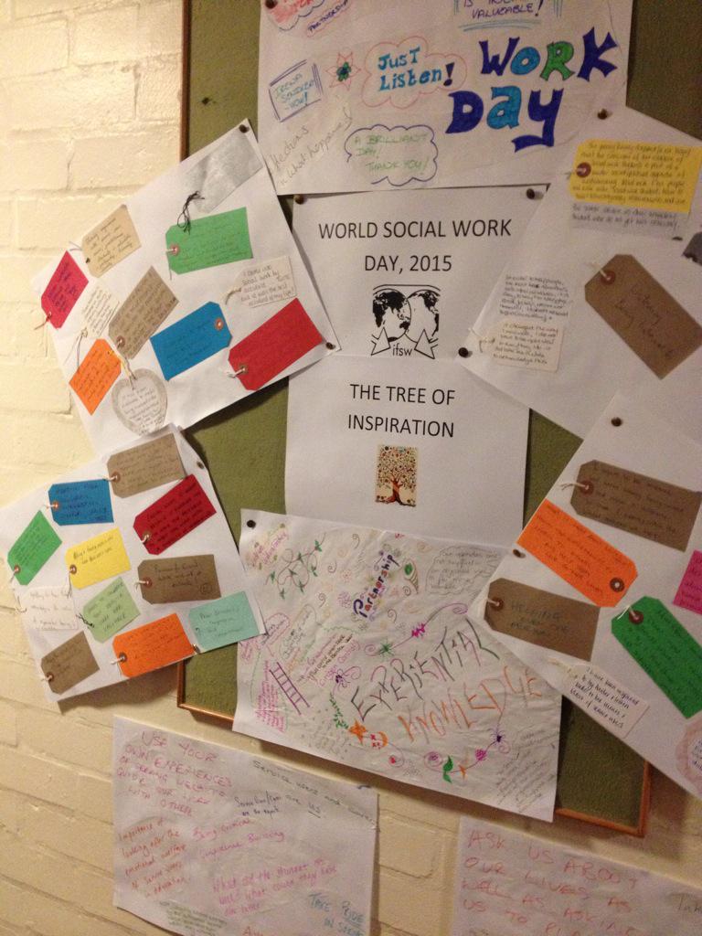anerrington's tweet photo. Nice little reminder of the World SW day event in the corridors of @KeeleUniversity today :) #wswd2015 http://t.co/YP2M7VLb3x