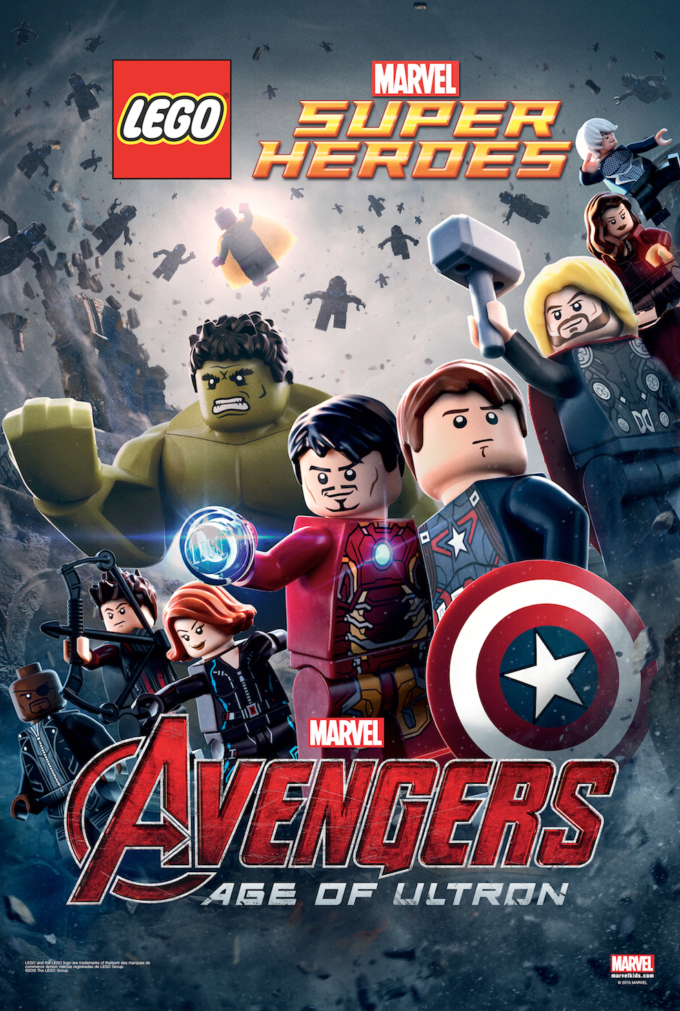 LEGO on Twitter: "Take a look at the brick-by-brick LEGO recreation of @Marvel's Avengers: Age of Ultron poster! http://t.co/toWZKTVgTD" / X