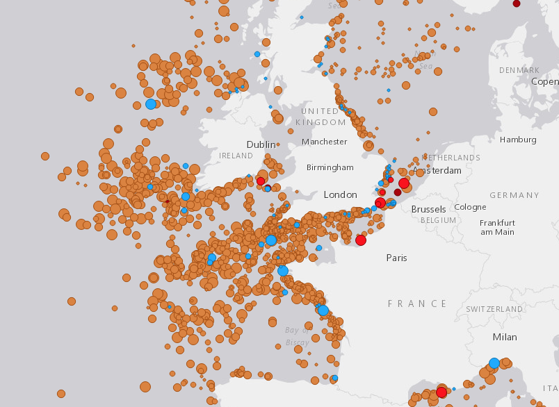 Map Of German U Boat Sinkings Twitterleesclub