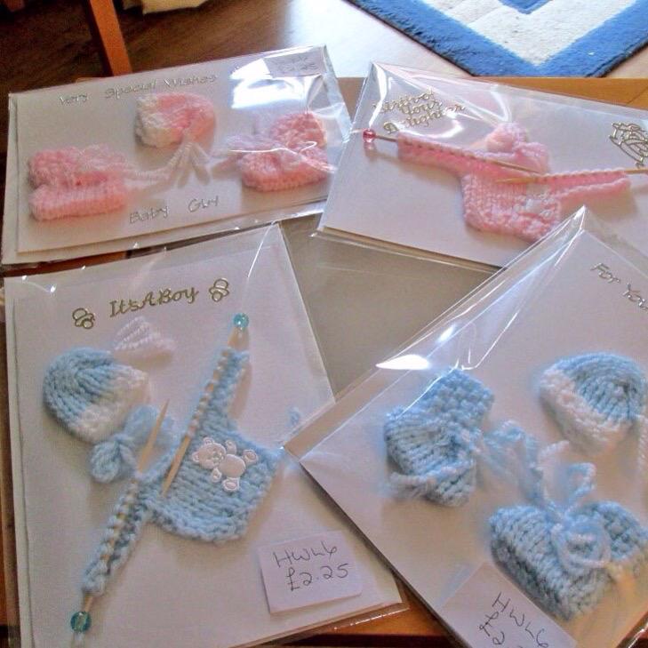 HandKnittedLove's tweet photo. My hand made baby cards ideal with a knitted gift #wineoclock #womaninbiz http://t.co/wHpw2tT5wc