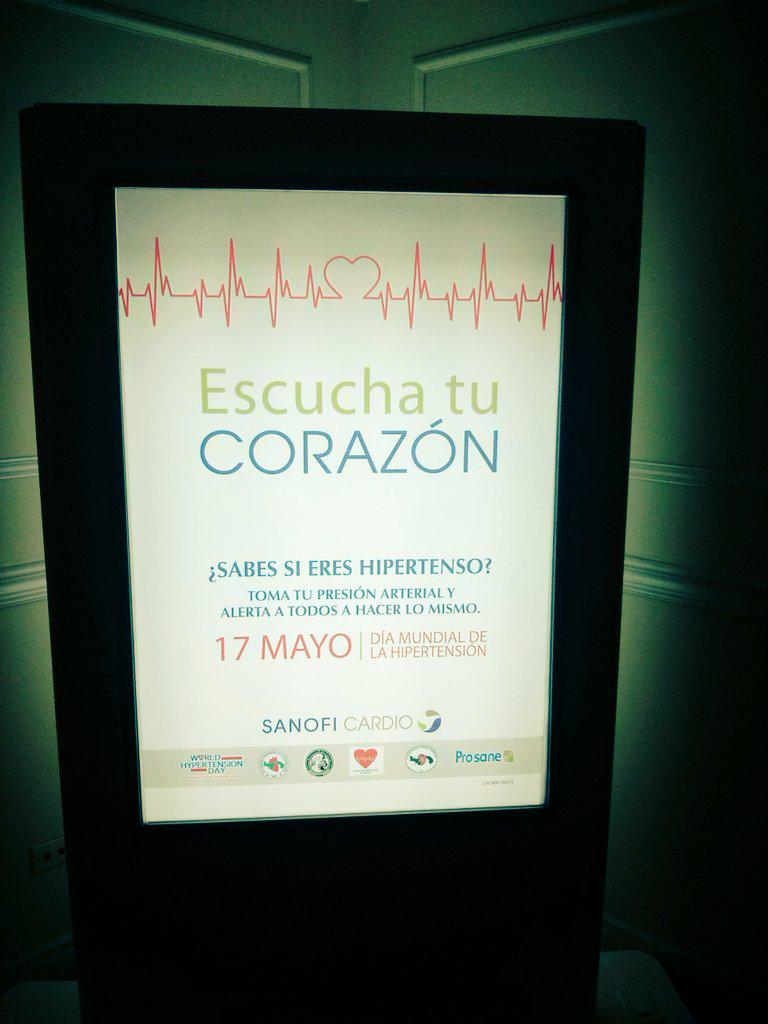 castilloeva's tweet photo. Campaña por en Día Mundial de la Hipertensión #SanofiEscuchatuCorazón http://t.co/Gv7RL60owS