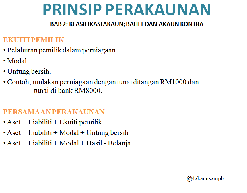 تويتر Imaners على تويتر Prinsip Perakaunan Bab 2 Klasifikasi Akaun Bahel Dan Akaun Kontra Http T Co Eicsafjmgd