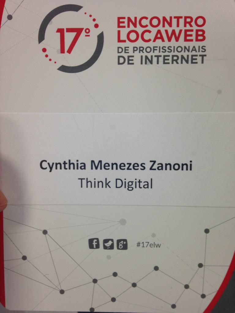 cynthiazanoni's tweet image. Consegui chegar a tempo para primeira palestra da sala #tableless no #17elw &amp;lt;3