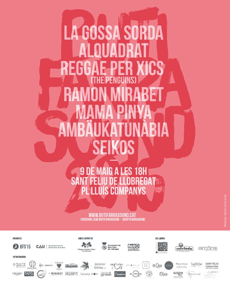 cervesaestelada's tweet photo. Torna el @BUTIFARRASOUND amb un cartell brutal! Nosaltres hi hem posat el nostre granet de sorra (i la cervesa!). http://t.co/UMhJdklco1