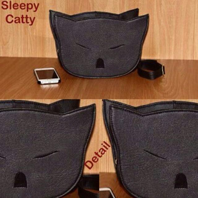 ohmyshop_'s tweet image. sleepy catty. Bahan oscar lokal, Ada warna ekslusif coklat &amp;amp; hitam. Cuma 65k saja  #taskarakter #taskucing #tasunik