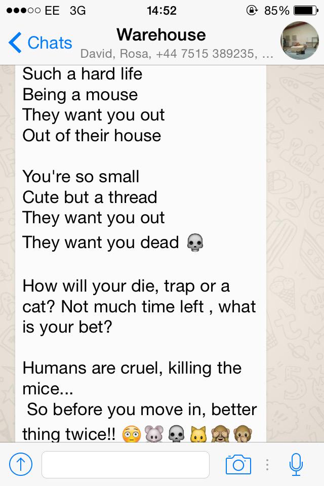 LeanneCrowe's tweet photo. Bit of lunchtime entertainment from my housemate 🐭 http://t.co/V4W0vg5GCH