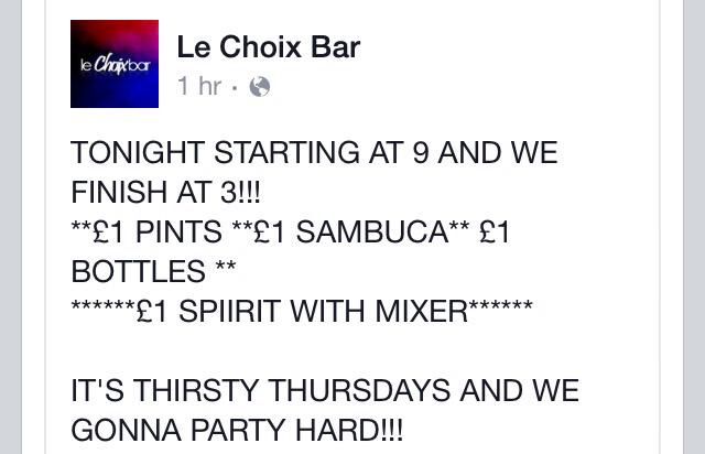 DevineEscorts's tweet photo. #LeChoixBar #Batley #ThirstyThursday #Sambuca #Bottles http://t.co/GKsorlzZmt