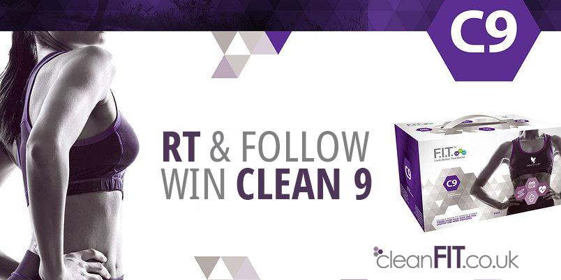 RT & FOLLOW for a chance to #WIN a C9 CLEANSE worth £114! ends 31/05/15 #Competition #CleanFIT #Weightloss #Giveaway