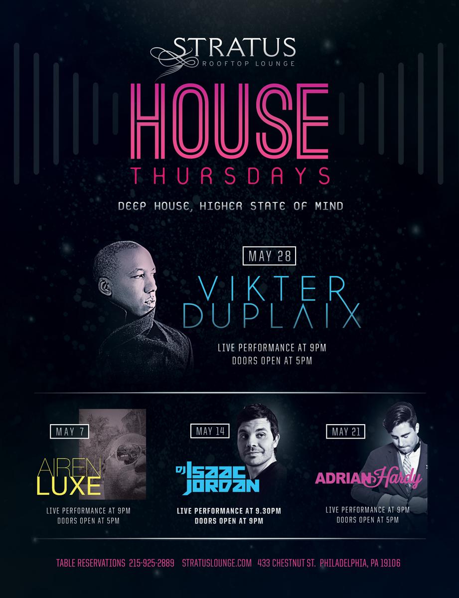 stratusrooftop's tweet photo. E X C I T E D for #HOUSETHURSDAYS launch tonight with A I R E N L U X E / / Performance at 9PM / Doors open at 5PM http://t.co/Aau6K82ULo