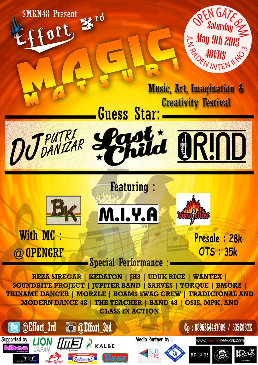 Effort_3rd's tweet photo. H-2!!! Updates new Flyer ^^ Soalnya MC dan Featuringnya ada Perubahan. http://t.co/aESd8UM8L8