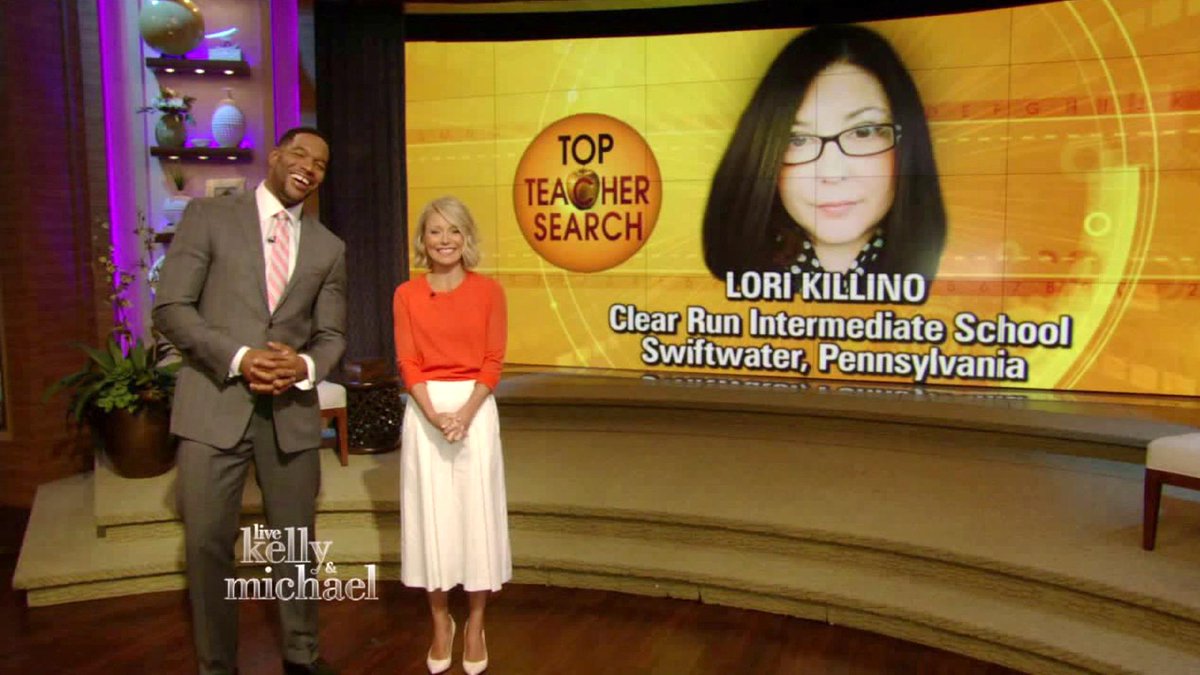 WNEP's tweet image. Help make Lori Killino @KellyandMichael #TopTeacher!
Vote HERE: link.wnep.com/1Qfe5DO
