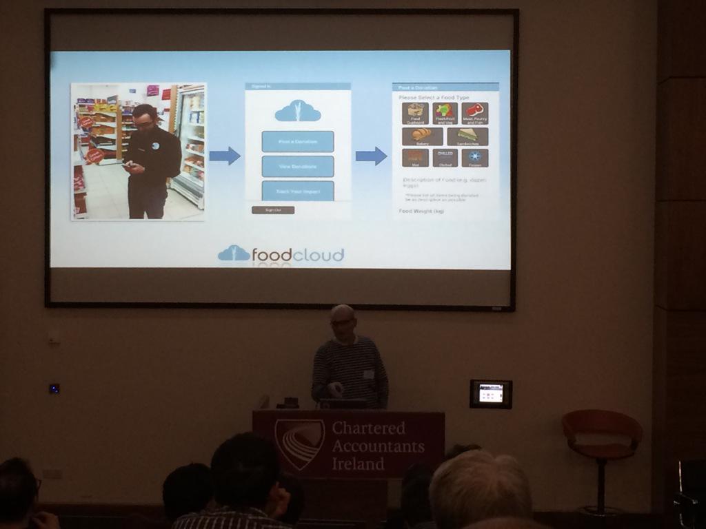 Julianlstar's tweet photo. Love this @Foodcloudire Presentation at #dublinked Matching excess food with charities http://t.co/aUxdWay833 http://t.co/juxkzkXSWU