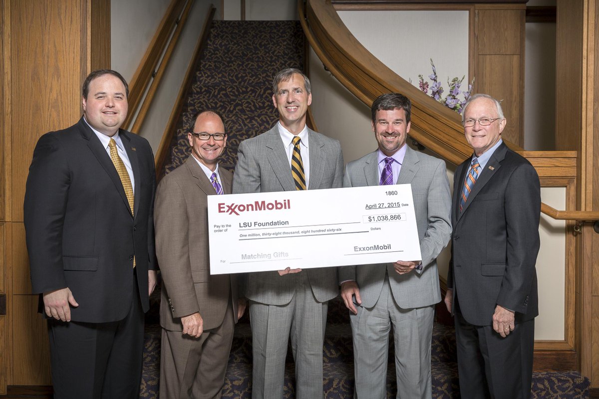 @ the April 27, 2015 ExxonMobil Matching Gift Check Presentation!  Thank you <a href="/ExxonMobil/">ExxonMobil</a>! 
lsufoundation.org/s/1585/index.a…